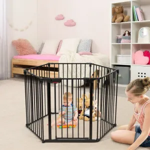 6-Panel Adjustable Baby Gate