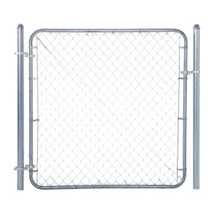 Adjust-A-Gate Fit-Right Chain Link Fence Walk-Through Gate Kit (24"-72"W x 6'H)