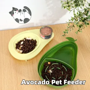 Avocado Pet Dog Cat Automatic Feeder Bowl For Dogs Drinking Water