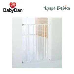 Baby Dan Streamline Extra Tall Wall Mounted Safety Gate (White)