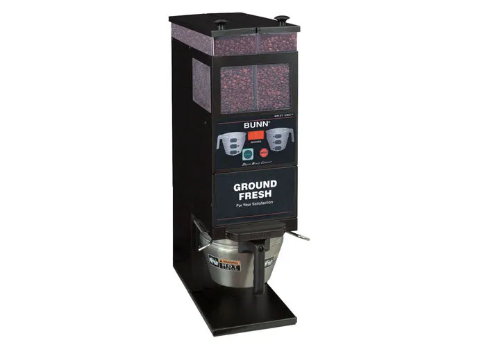 Bunn Portion Control Grinder with 2 Hoppers, G9-2T Smart Funnel BLK