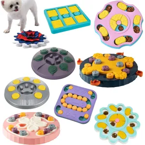 Dog Puzzle Toys Slow Feeder | Interactive IQ Increasing Food Dispenser | Non-Slip Slow Eating Bowl for Cats and Dogs | Alo Trendy