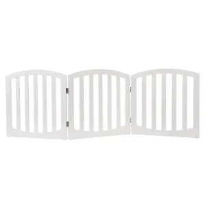Freestanding 24" Pet Gate in White