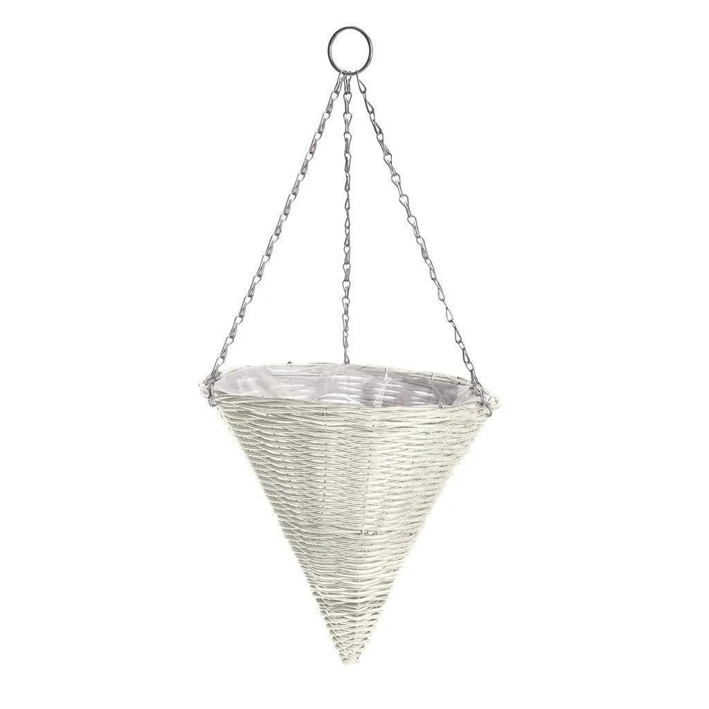 Gardman Rattan Effect Cream Hanging Cone