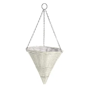 Gardman Rattan Effect Cream Hanging Cone
