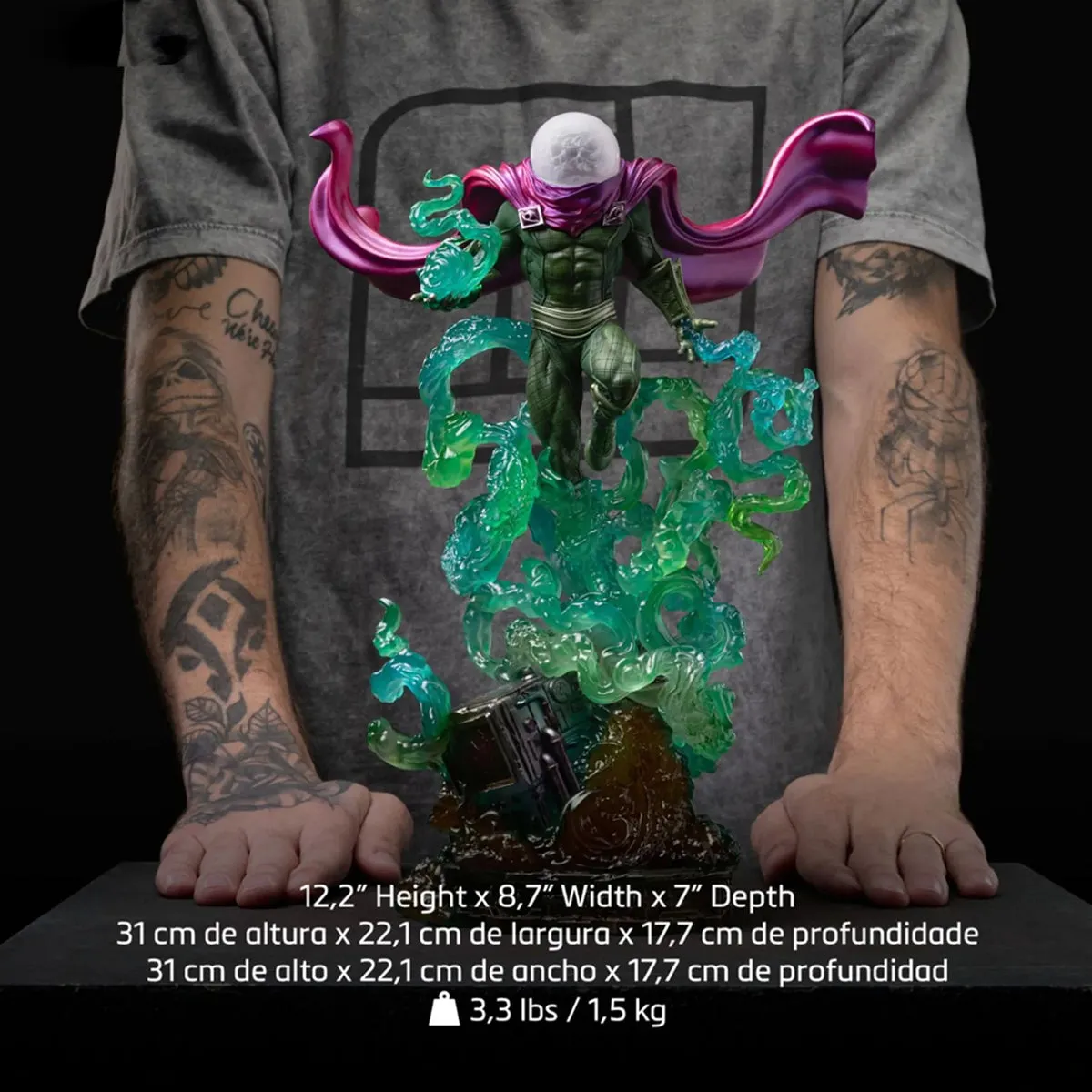 HiPlay Iron Studios Figurine, Spider-man vs Villains: Mysterio, Deluxe Edition