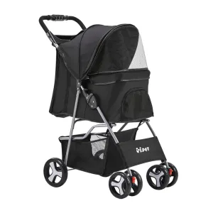 i.Pet 4 Wheel Stroller [Black]