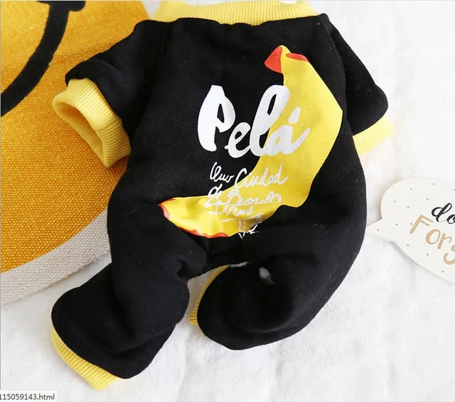 Jumpsuits Dog Pajamas Thick Coats Clothing For Dogs Cat Yorkie Maltese