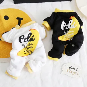 Jumpsuits Dog Pajamas Thick Coats Clothing For Dogs Cat Yorkie Maltese