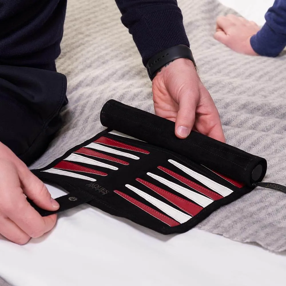 Leather Backgammon Set - Leather Backgammon Board & Pieces