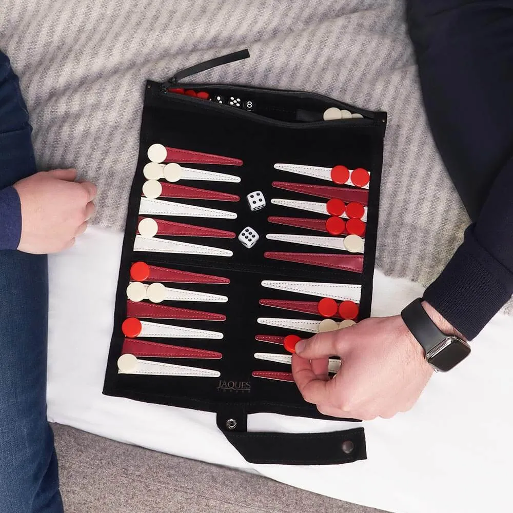 Leather Backgammon Set - Leather Backgammon Board & Pieces