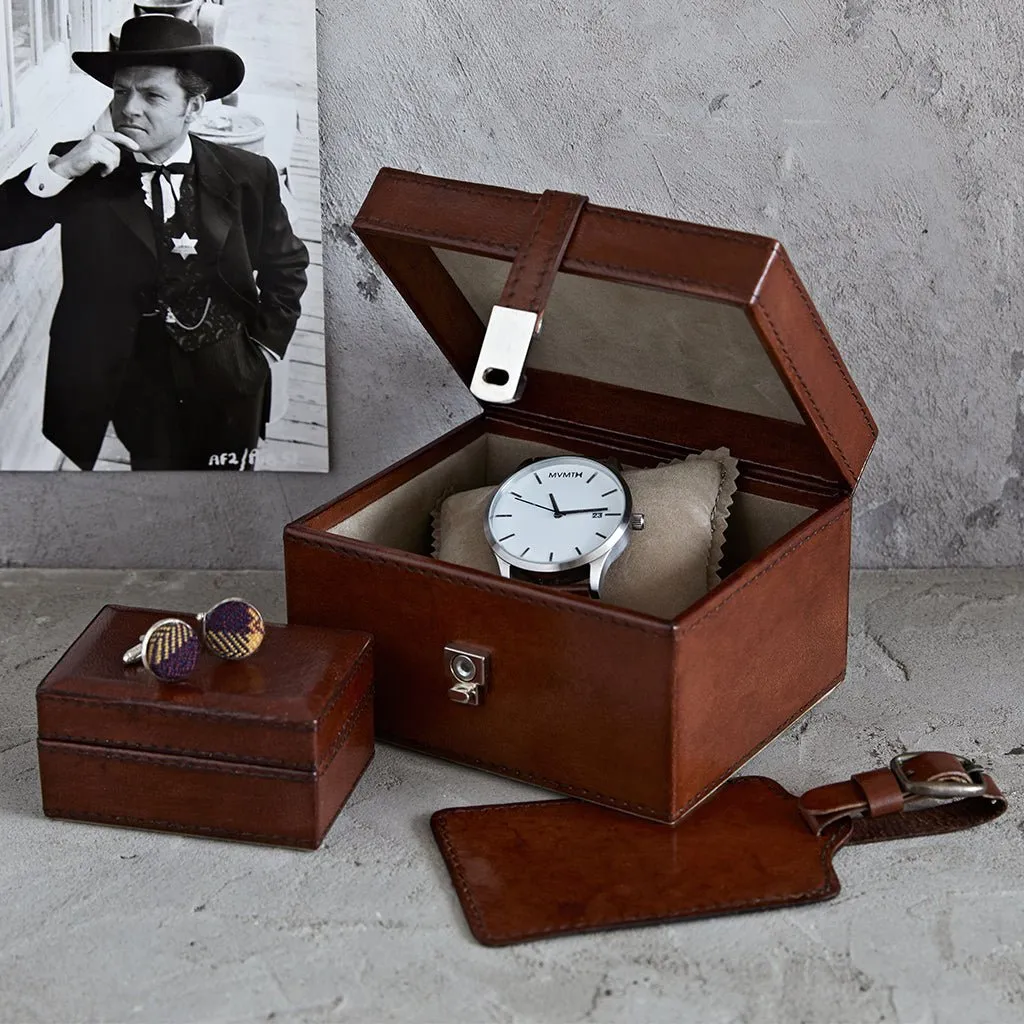 Leather Home & Away Travel Set