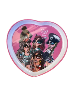 Pink Heart Plate