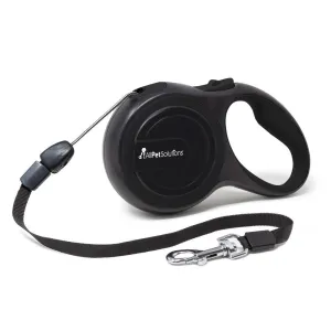 Retractable Cord Dog Lead - Black 5M - 25KG