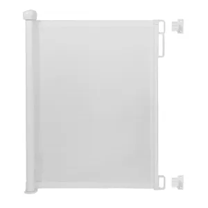 Retractable Mesh Safety Baby Gate Pet Gate 34.4" Tall, Extends up to 59" Wide, White