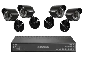 Security cameras DVR system with 4 outdoor Night vision cameras