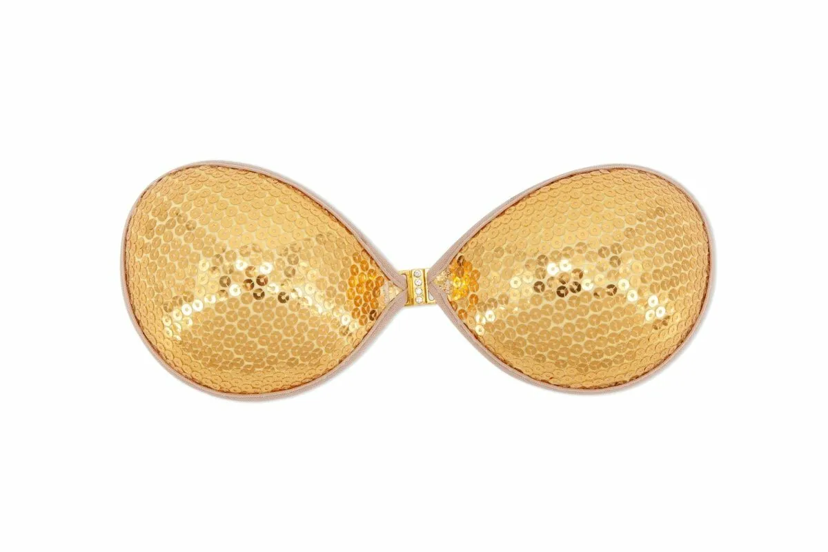 XB091 GD Sequin Adhesive Bra -